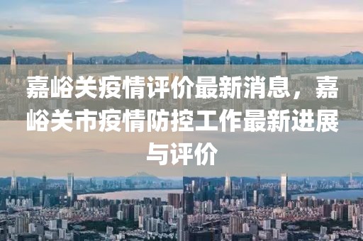 嘉峪關疫情評價最新消息，嘉峪關市疫情防控工作最新進展與評價