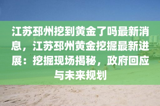 江蘇邳州挖到黃金了嗎最新消息，江蘇邳州黃金挖掘最新進展：挖掘現場揭秘，政府回應與未來規劃