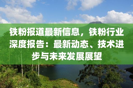 鐵粉報道最新信息，鐵粉行業深度報告：最新動態、技術進步與未來發展展望