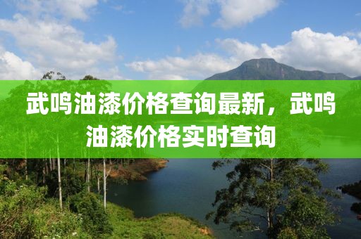 武鳴油漆價格查詢最新，武鳴油漆價格實時查詢