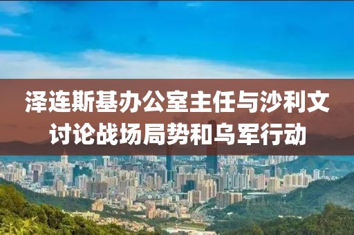澤連斯基辦公室主任與沙利文討論戰場局勢和烏軍行動