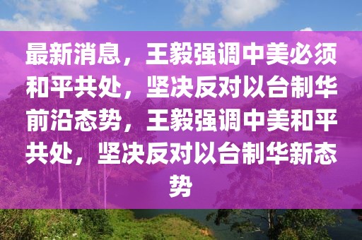 最新消息，王毅強(qiáng)調(diào)中美必須和平共處，堅(jiān)決反對(duì)以臺(tái)制華前沿態(tài)勢(shì)，王毅強(qiáng)調(diào)中美和平共處，堅(jiān)決反對(duì)以臺(tái)制華新態(tài)勢(shì)