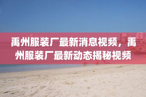 禹州服裝廠最新消息視頻，禹州服裝廠最新動態揭秘視頻