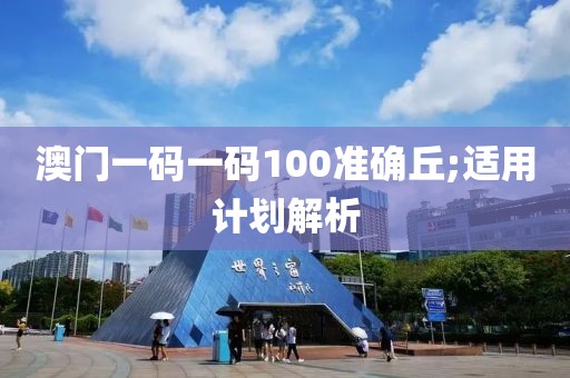澳門一碼一碼100準確丘;適用計劃解析