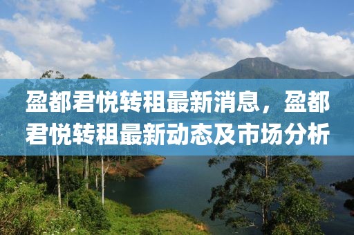 盈都君悅轉租最新消息，盈都君悅轉租最新動態及市場分析