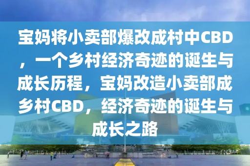 寶媽將小賣部爆改成村中CBD，一個鄉村經濟奇跡的誕生與成長歷程，寶媽改造小賣部成鄉村CBD，經濟奇跡的誕生與成長之路