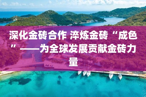深化金磚合作 淬煉金磚“成色”——為全球發展貢獻金磚力量