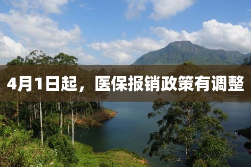 4月1日起，醫保報銷政策有調整