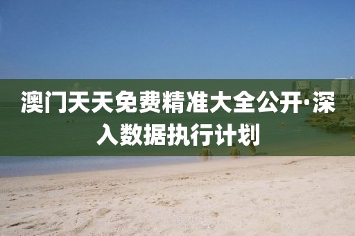 澳門天天免費精準大全公開·深入數據執行計劃