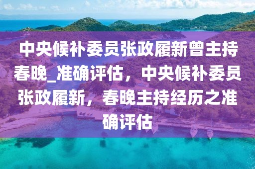 中央候補委員張政履新曾主持春晚_準確評估，中央候補委員張政履新，春晚主持經(jīng)歷之準確評估