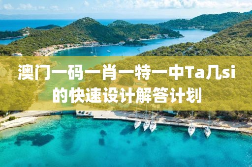 澳門一碼一肖一特一中Ta幾si的快速設計解答計劃