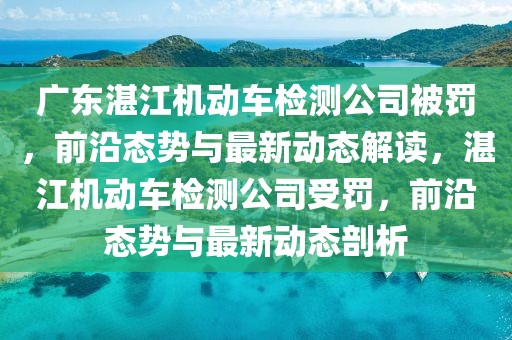 廣東湛江機(jī)動(dòng)車檢測(cè)公司被罰，前沿態(tài)勢(shì)與最新動(dòng)態(tài)解讀，湛江機(jī)動(dòng)車檢測(cè)公司受罰，前沿態(tài)勢(shì)與最新動(dòng)態(tài)剖析