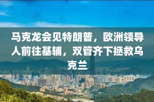 馬克龍會見特朗普，歐洲領(lǐng)導(dǎo)人前往基輔，雙管齊下拯救烏克蘭