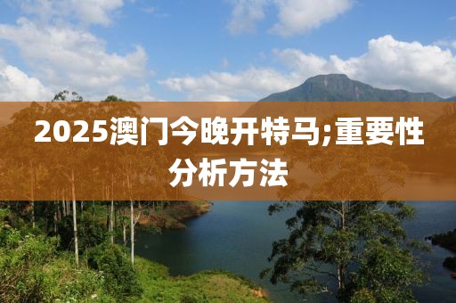 2025澳門今晚開特馬;重要性分析方法