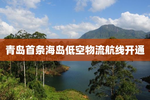 青島首條海島低空物流航線開通