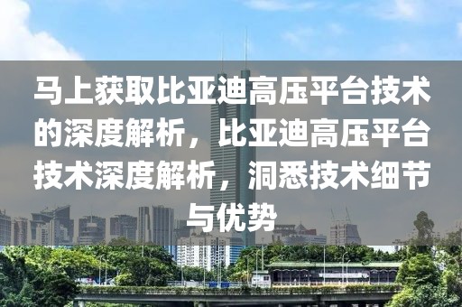 馬上獲取比亞迪高壓平臺技術的深度解析，比亞迪高壓平臺技術深度解析，洞悉技術細節與優勢