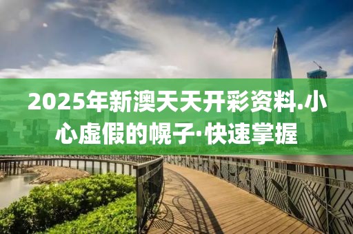 2025年新澳天天開彩資料.小心虛假的幌子·快速掌握