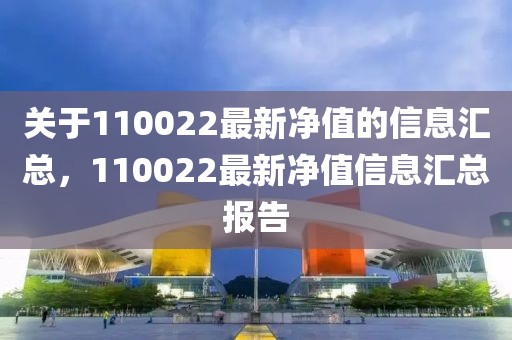 關(guān)于110022最新凈值的信息匯總，110022最新凈值信息匯總報(bào)告
