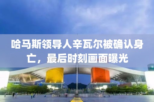 哈馬斯領導人辛瓦爾被確認身亡，最后時刻畫面曝光