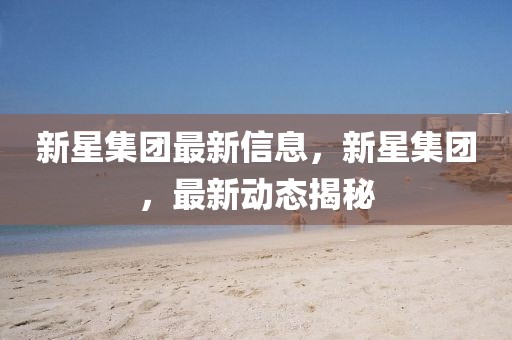 新星集團最新信息，新星集團，最新動態揭秘