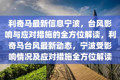 利奇馬最新信息寧波，臺風影響與應對措施的全方位解讀，利奇馬臺風最新動態，寧波受影響情況及應對措施全方位解讀