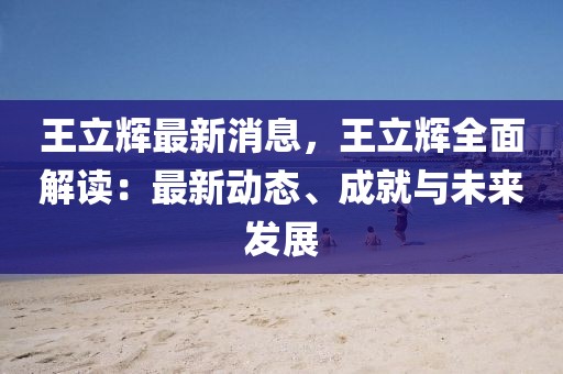 王立輝最新消息，王立輝全面解讀：最新動態(tài)、成就與未來發(fā)展