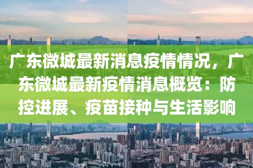 廣東微城最新消息疫情情況，廣東微城最新疫情消息概覽：防控進展、疫苗接種與生活影響