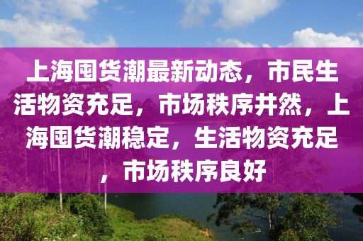 上海囤貨潮最新動態，市民生活物資充足，市場秩序井然，上海囤貨潮穩定，生活物資充足，市場秩序良好
