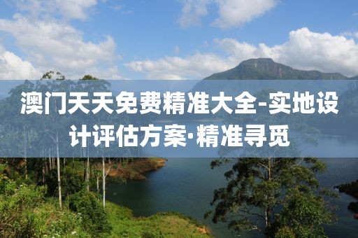 澳門天天免費精準大全-實地設計評估方案·精準尋覓