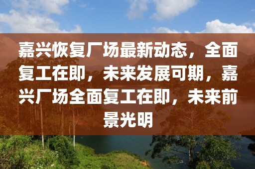 嘉興恢復(fù)廠場(chǎng)最新動(dòng)態(tài)，全面復(fù)工在即，未來(lái)發(fā)展可期，嘉興廠場(chǎng)全面復(fù)工在即，未來(lái)前景光明
