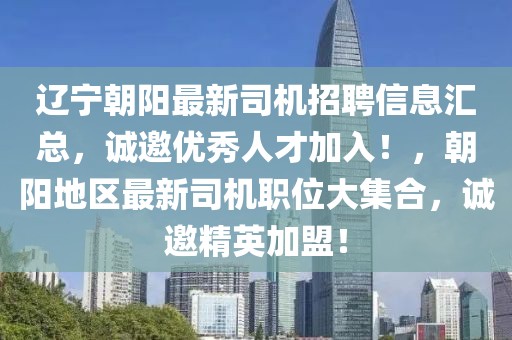 遼寧朝陽最新司機招聘信息匯總，誠邀優秀人才加入！，朝陽地區最新司機職位大集合，誠邀精英加盟！