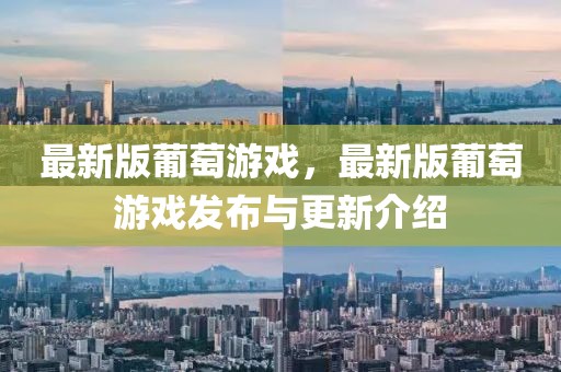 最新版葡萄游戲，最新版葡萄游戲發(fā)布與更新介紹