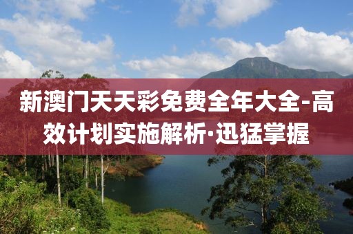 新澳門天天彩免費全年大全-高效計劃實施解析·迅猛掌握