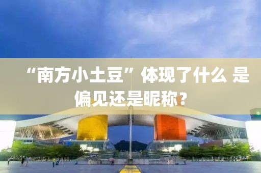 “南方小土豆”體現了什么 是偏見還是昵稱？