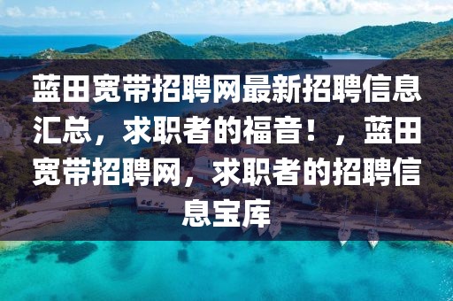 藍田寬帶招聘網(wǎng)最新招聘信息匯總，求職者的福音！，藍田寬帶招聘網(wǎng)，求職者的招聘信息寶庫