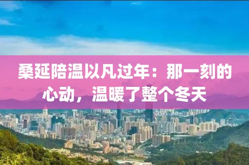 桑延陪溫以凡過年：那一刻的心動，溫暖了整個冬天