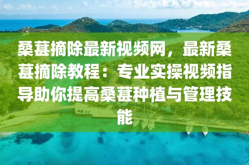 桑葚摘除最新視頻網，最新桑葚摘除教程：專業實操視頻指導助你提高桑葚種植與管理技能