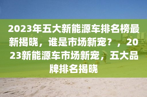 2023年五大新能源車排名榜最新揭曉，誰是市場新寵？，2023新能源車市場新寵，五大品牌排名揭曉