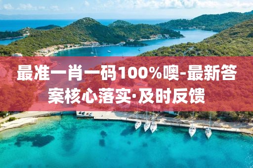 最準一肖一碼100%噢-最新答案核心落實·及時反饋