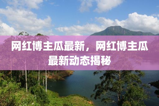 網紅博主瓜最新，網紅博主瓜最新動態揭秘
