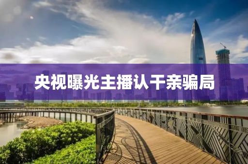 央視曝光主播認干親騙局