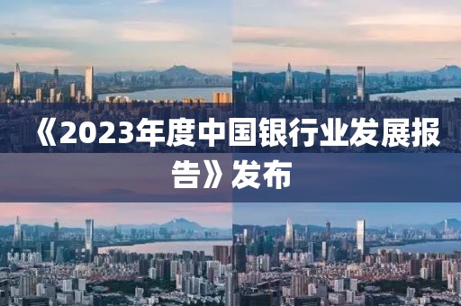 《2023年度中國銀行業發展報告》發布