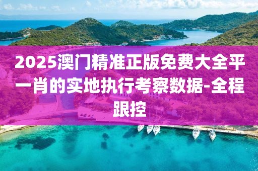 2025澳門精準正版免費大全平一肖的實地執行考察數據-全程跟控