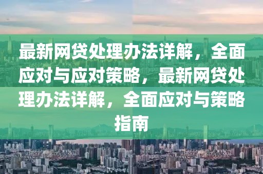 最新網貸處理辦法詳解，全面應對與應對策略，最新網貸處理辦法詳解，全面應對與策略指南