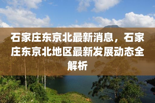石家莊東京北最新消息，石家莊東京北地區最新發展動態全解析