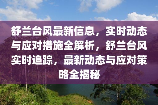 舒蘭臺風(fēng)最新信息，實時動態(tài)與應(yīng)對措施全解析，舒蘭臺風(fēng)實時追蹤，最新動態(tài)與應(yīng)對策略全揭秘