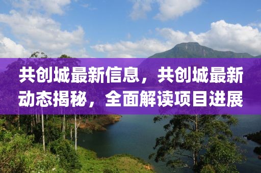 共創(chuàng)城最新信息，共創(chuàng)城最新動(dòng)態(tài)揭秘，全面解讀項(xiàng)目進(jìn)展