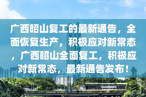 廣西昭山復工的最新通告，全面恢復生產，積極應對新常態，廣西昭山全面復工，積極應對新常態，最新通告發布！