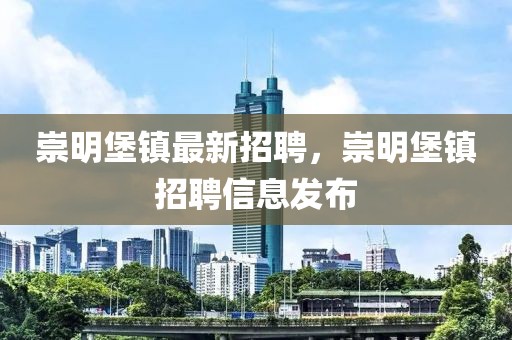 崇明堡鎮(zhèn)最新招聘，崇明堡鎮(zhèn)招聘信息發(fā)布