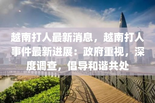 越南打人最新消息，越南打人事件最新進(jìn)展：政府重視，深度調(diào)查，倡導(dǎo)和諧共處